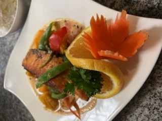Order Choo Chee Salmon food online from Circles Thai store, Philadelphia on bringmethat.com