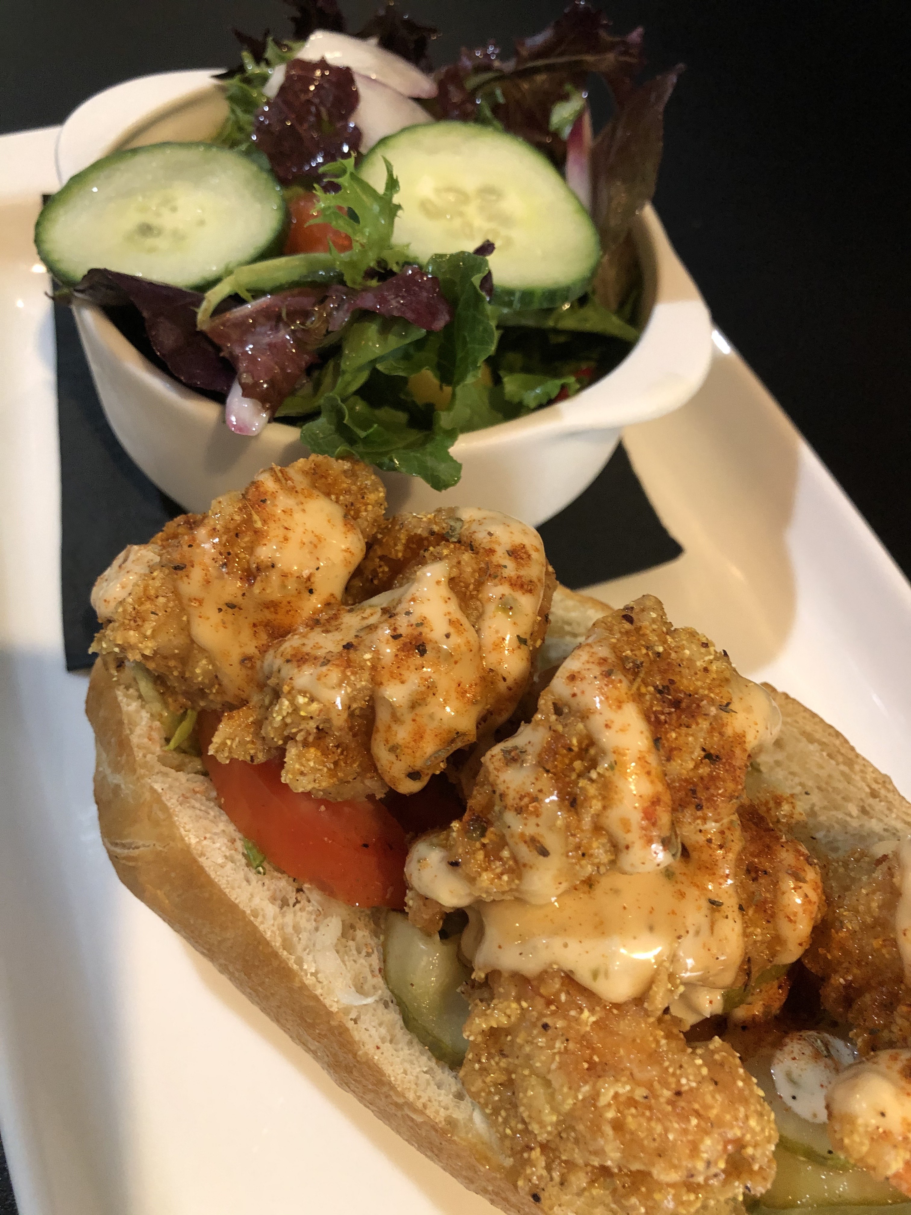 Order Shrimp PoBoy  food online from Lili Wings, Sammies, And Pizza store, Silver Spring on bringmethat.com