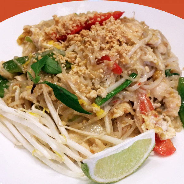 Order N2. Basil Pad Thai food online from Basil Rice store, Brookline on bringmethat.com