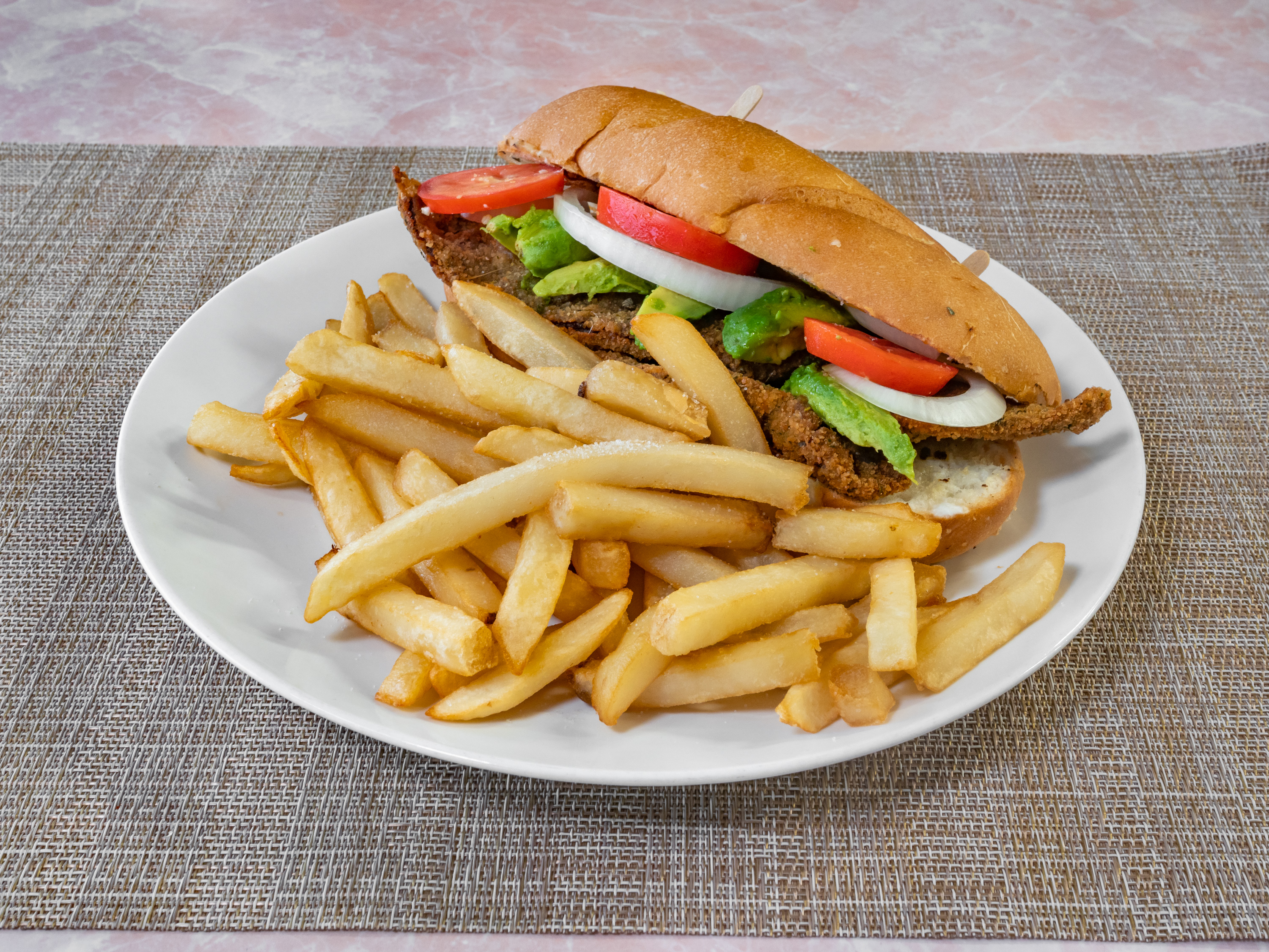 Order Torta with Fries food online from Taqueria Super Pollo store, Salinas on bringmethat.com