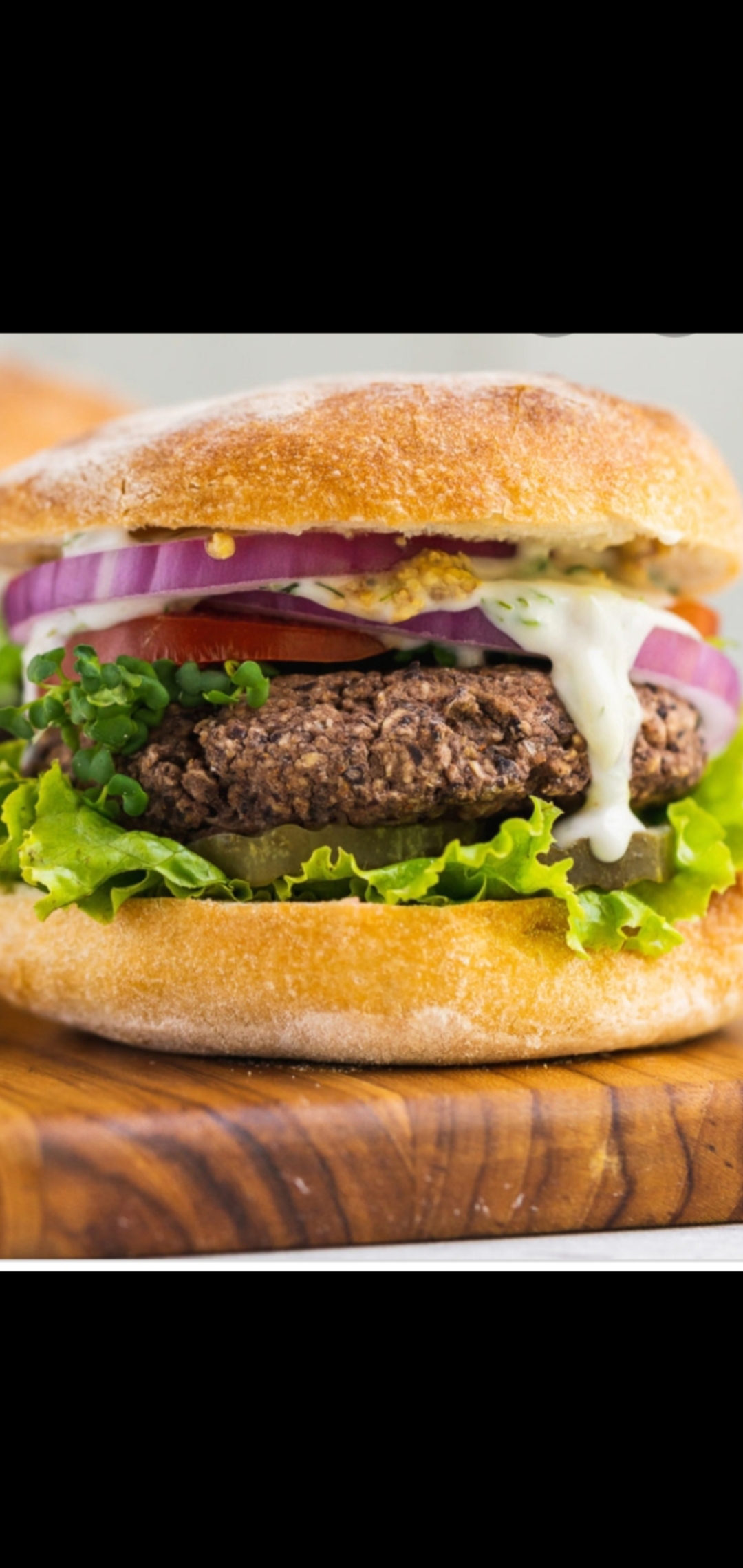 Order Vegetable Burger (includes lettuce & tomatoes) food online from American Gourmet Foods Deli store, New York on bringmethat.com