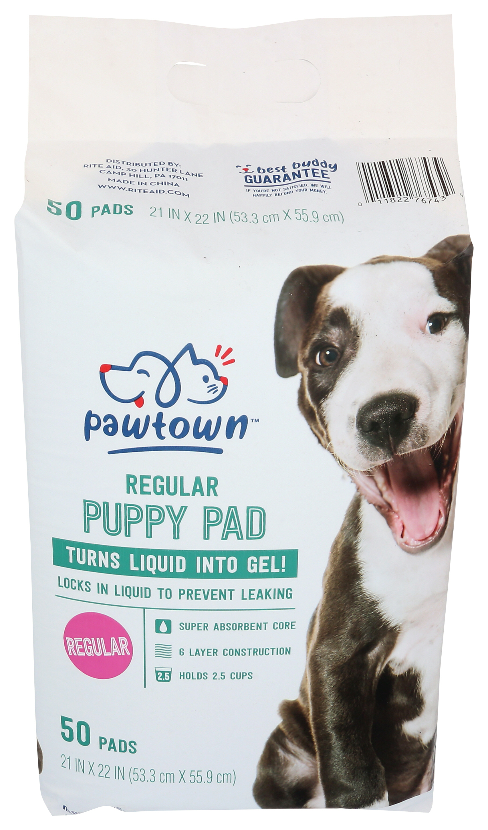 Order Pawtown House Training Pads - 50 ct food online from Rite Aid store, REEDLEY on bringmethat.com