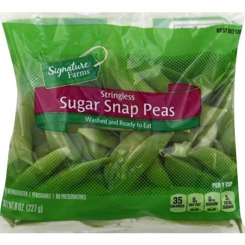 Order Signature Farms · Stringless Sugar Snap Peas (8 oz) food online from Albertsons store, Bakersfield on bringmethat.com