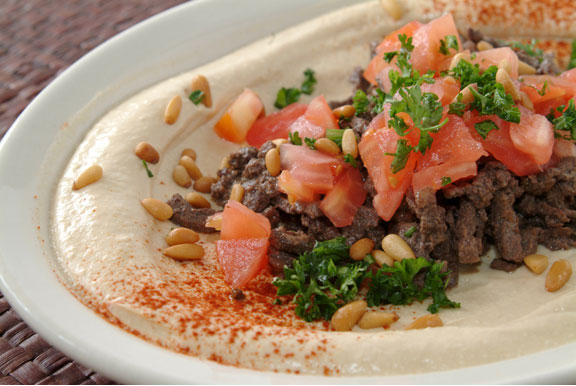 Order Hummus Shawarma Plate food online from Aladdin's Eatery store, Pittsburgh on bringmethat.com