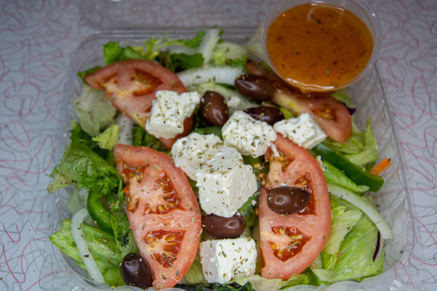 Order Greek Salad food online from Bill's Place store, La Grange Park on bringmethat.com
