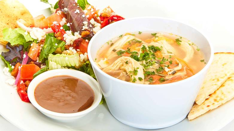 Order Soup with Mediterranean Salad food online from Taziki Mediterranean Cafe store, Florence on bringmethat.com