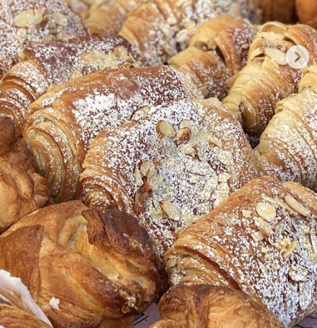 Order Chocolate almond croissant food online from Pastries By Edie store, Canoga Park on bringmethat.com
