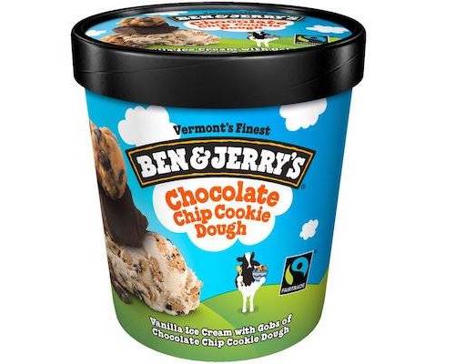 Order BEN & JERRY'S chocolate chip cookie dough (473ml) food online from Happy's Liquor store, Whittier on bringmethat.com
