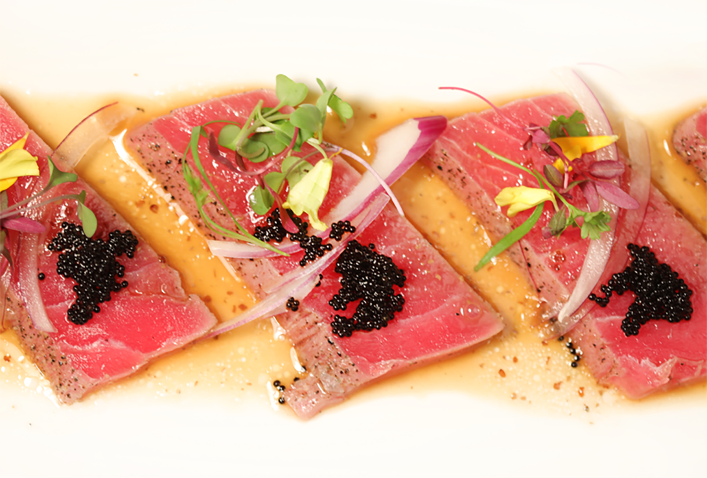 Order Seared Pepper Tuna food online from Ise Sushi Japanese Restaurant store, Placentia on bringmethat.com