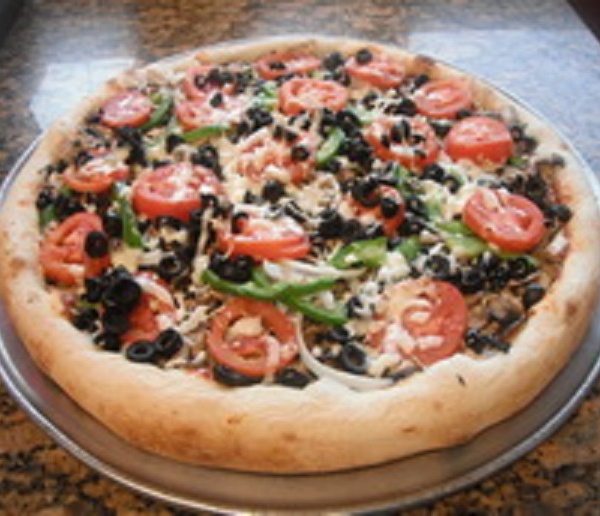 Order 8. Veggie Pizza food online from Zorbas Pizza store, Millbrae on bringmethat.com