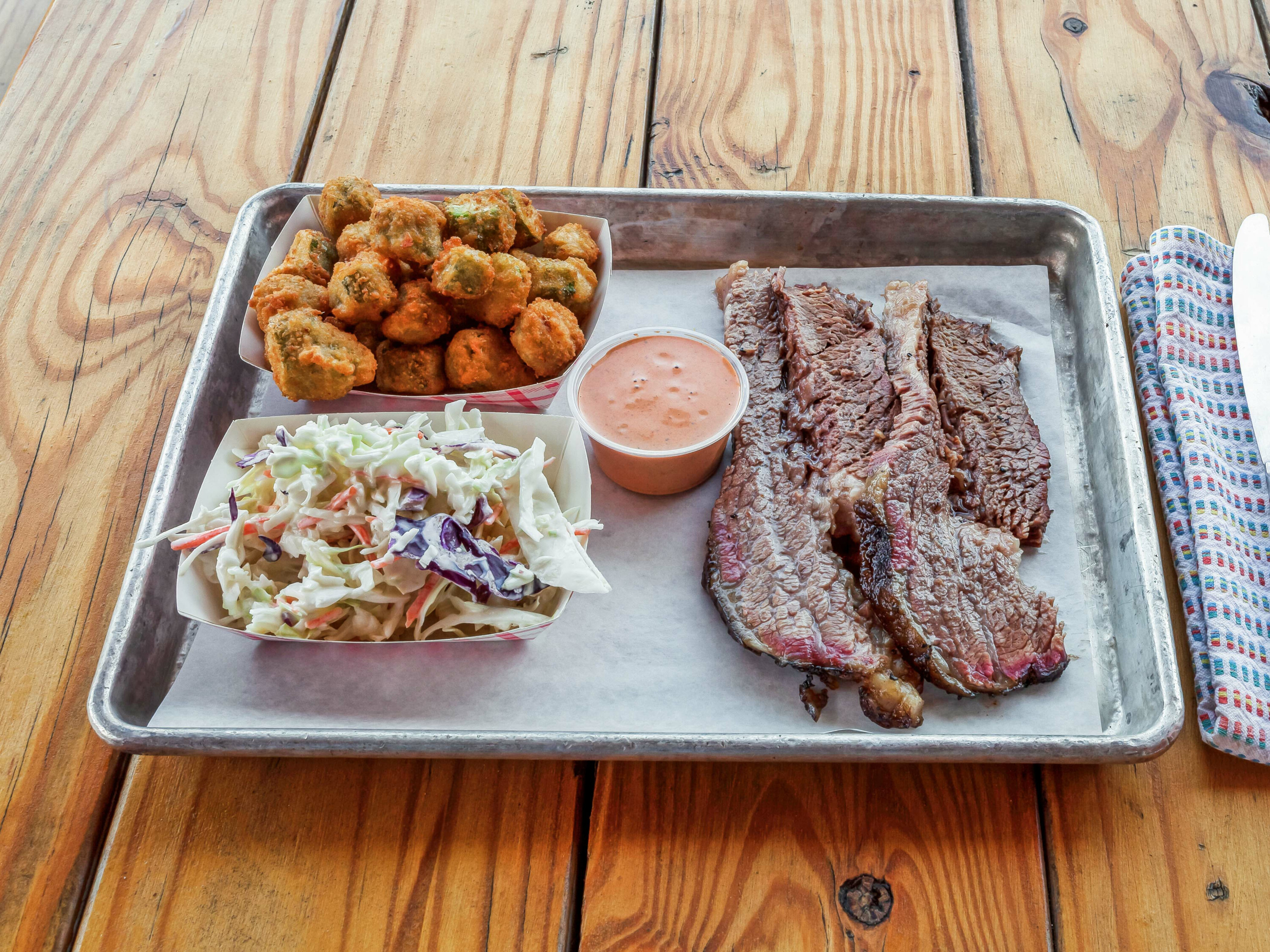 Order Brisket food online from Firehouse Que & Brew store, Fallbrook on bringmethat.com