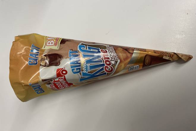 Order Giant King Cone Chocolate and Vanilla 8oz food online from Rapid-O Mart store, Chandler on bringmethat.com