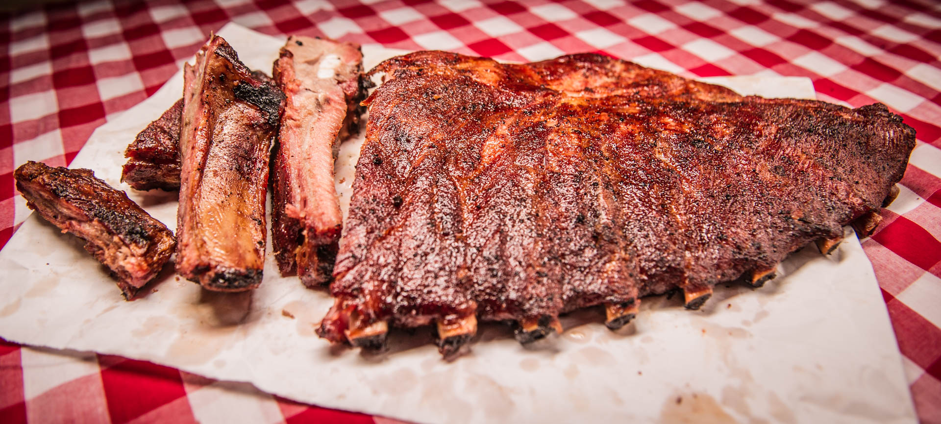 Order Pork Ribs food online from C&J Barbeque store, College Station on bringmethat.com