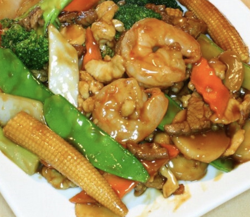 Order Hunan Triple food online from Orient House Chinese Restaurant store, Madison on bringmethat.com