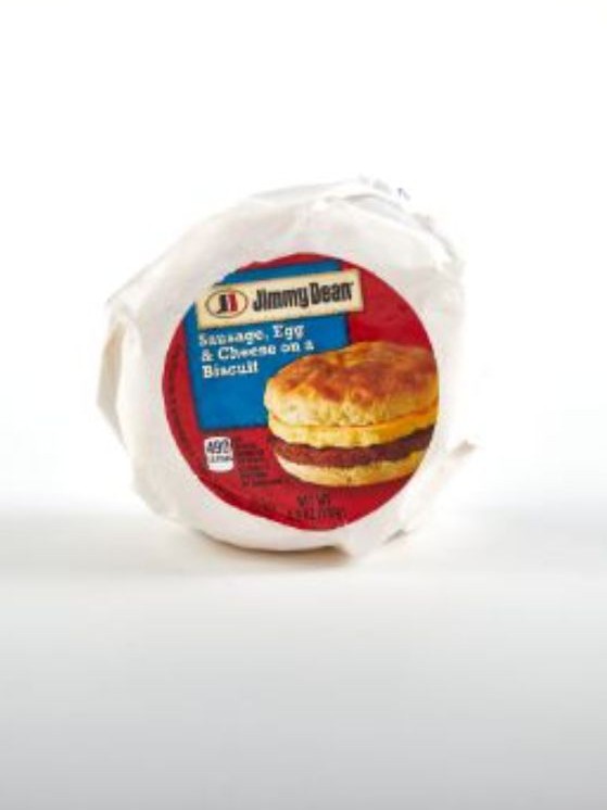 Order Jimmy Dean Sausage Eggs & Cheese Biscuit Sandwhich (1 count) food online from Stock-Up Mart store, Minneapolis on bringmethat.com