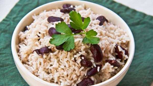 Order Rice and Peas food online from Trappixx Jamaican Restaurant store, Cherry Hill on bringmethat.com
