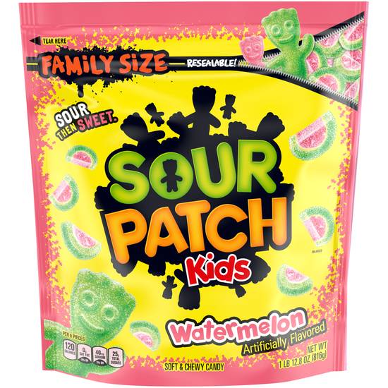 Order Sour Patch Kids Soft & Chewy Candies Watermelon Family Size (1.8 lb) food online from Rite Aid store, Yamhill County on bringmethat.com