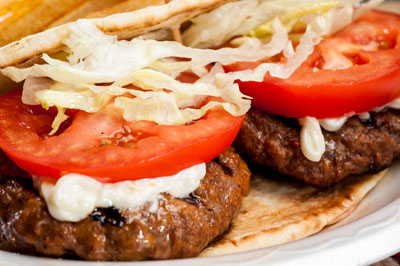 Order Pita Burger food online from Greek Fiesta store, Cary on bringmethat.com
