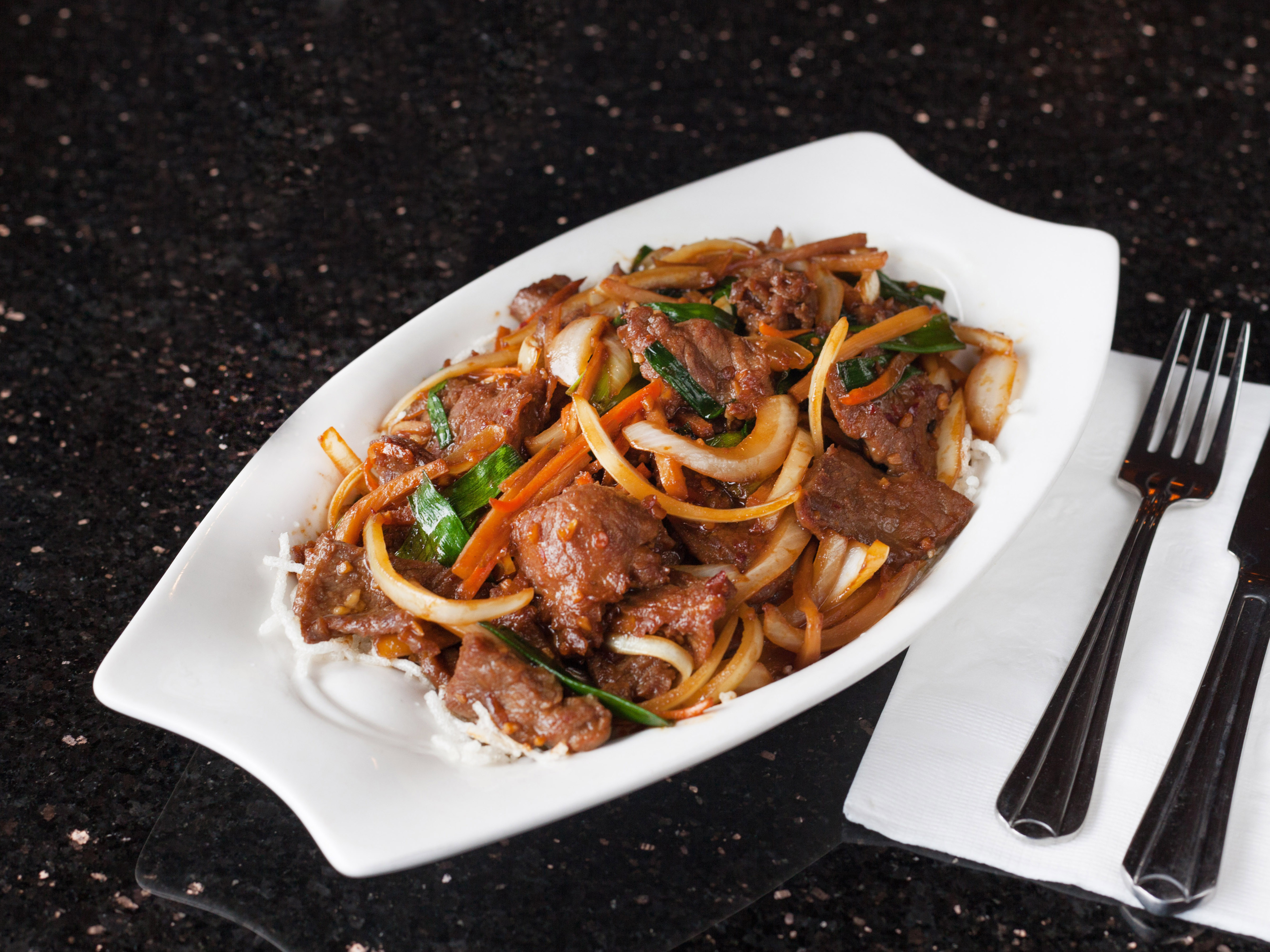 Order Mongolian Beef food online from Asian Pearl Restaurant store, Olathe on bringmethat.com