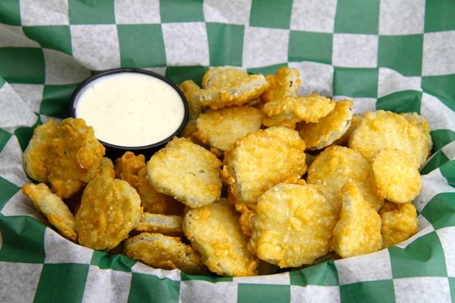 Order Hand-Breaded Pickle Chips food online from Beef 'O' Brady's store, Floyds Knobs on bringmethat.com