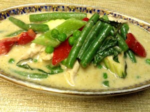 Order C2. Green Curry food online from Bua Thai Restaurant store, Old Orchard Beach on bringmethat.com