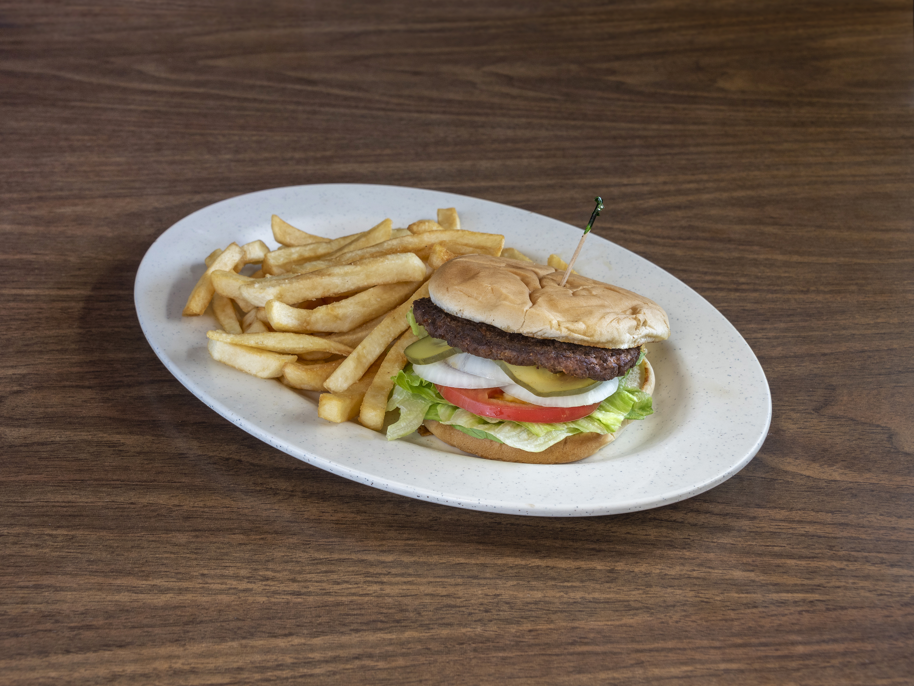 Order Double Hamburger food online from Corner Cafe store, Tulsa on bringmethat.com