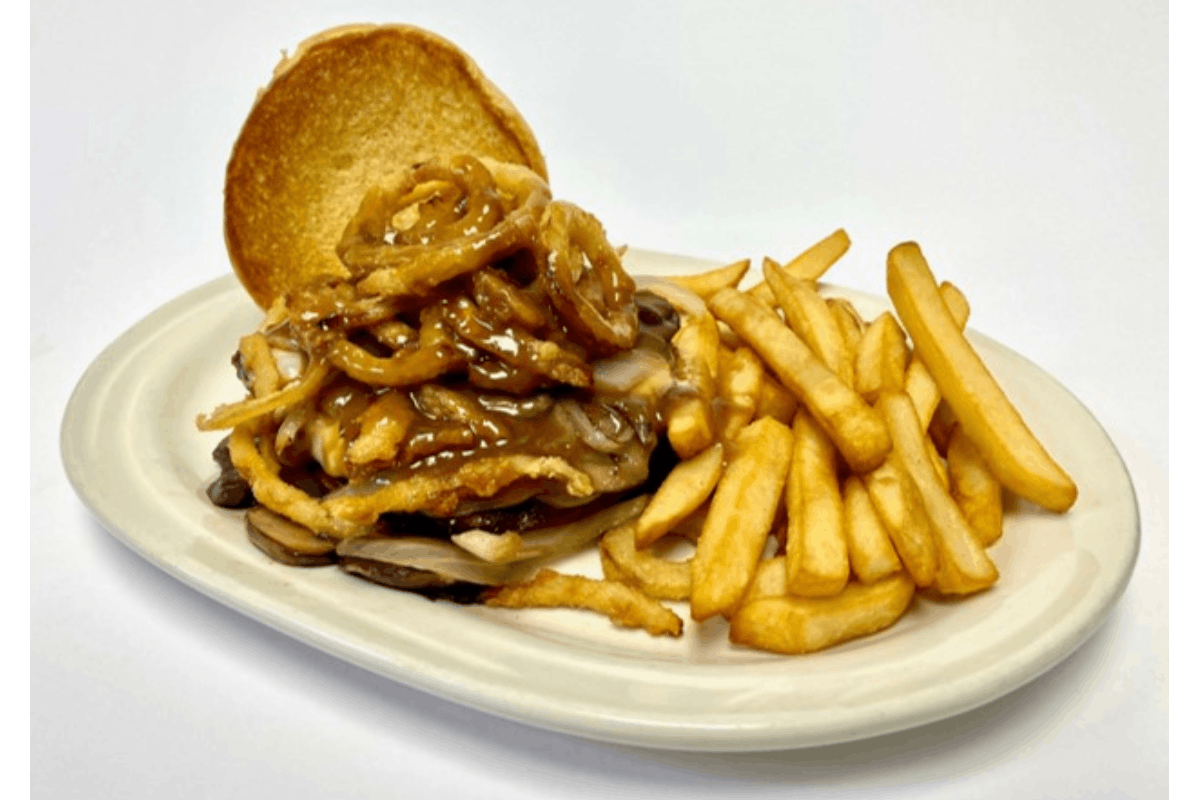 Order Gravy Master Burger food online from Friendlys store, Avon on bringmethat.com