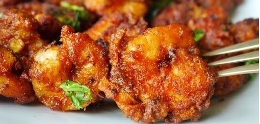 Order 7 spice shrimp food online from Moksha Indian Cuisine store, Bellevue on bringmethat.com