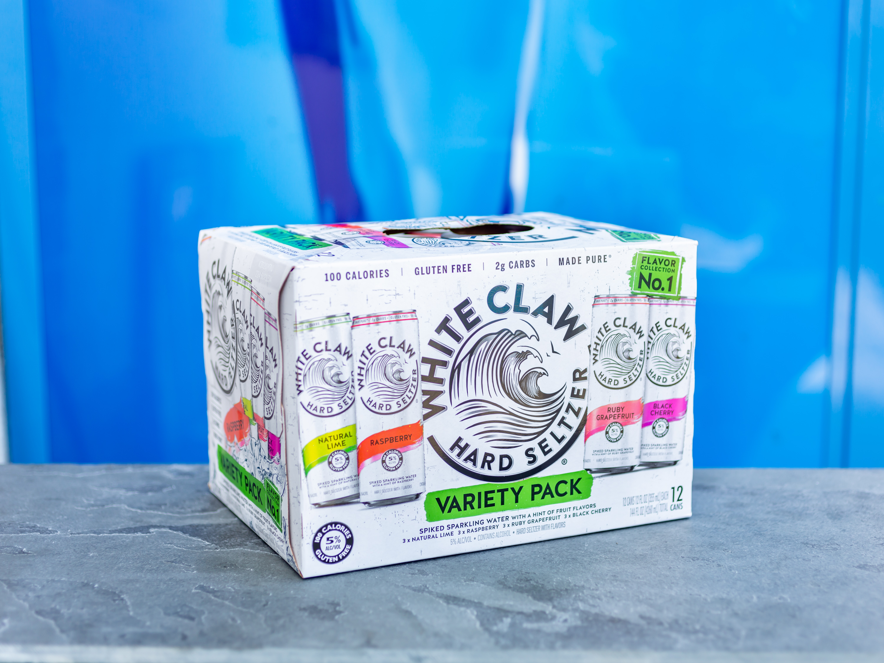 Order 12 Pack of Canned  White Claw Variety No.1 Beer food online from Big John Liquor store, Long Beach on bringmethat.com