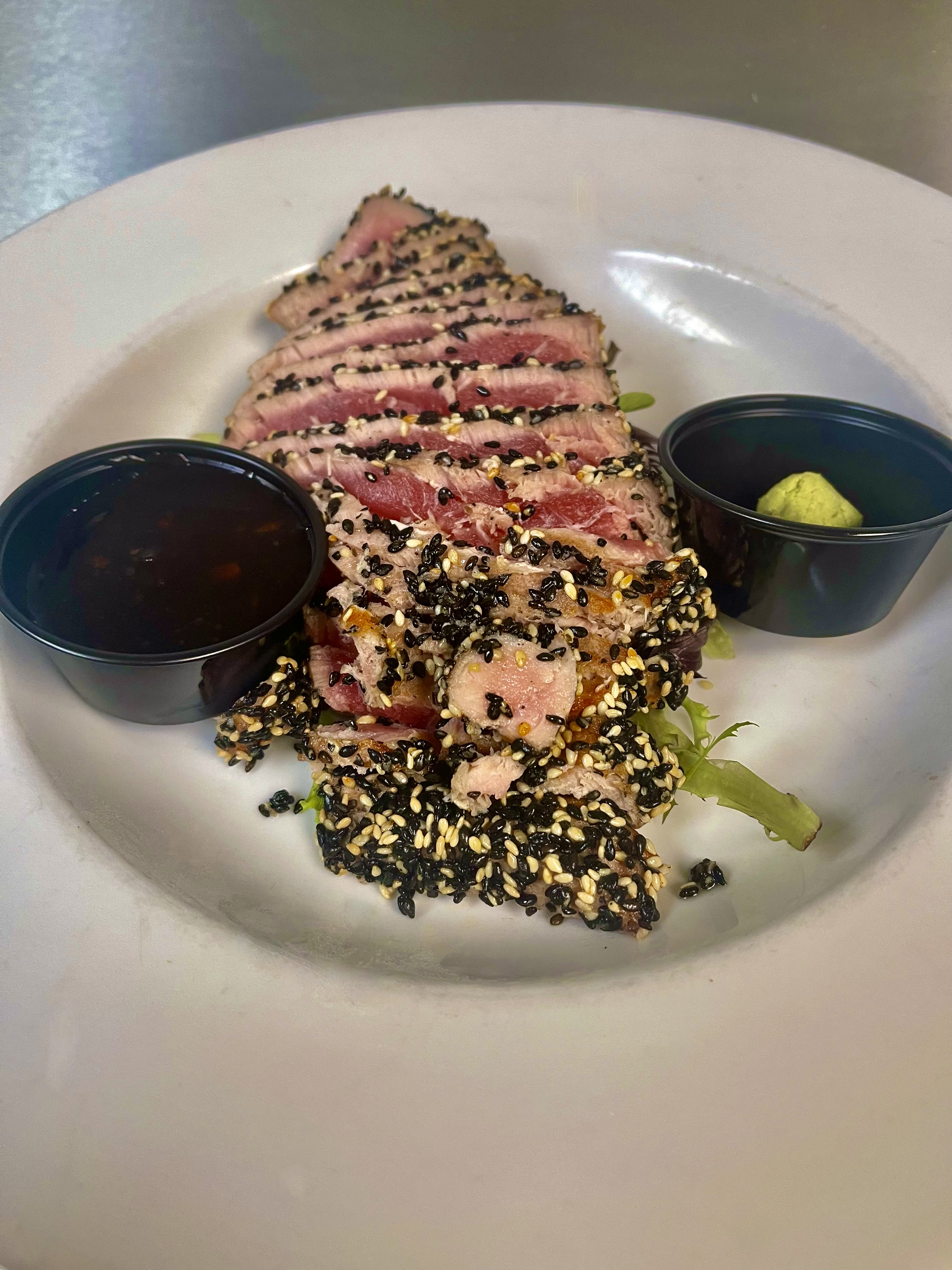 Order Seared Ahi Tuna food online from The Pittsford Pub store, Pittsford on bringmethat.com