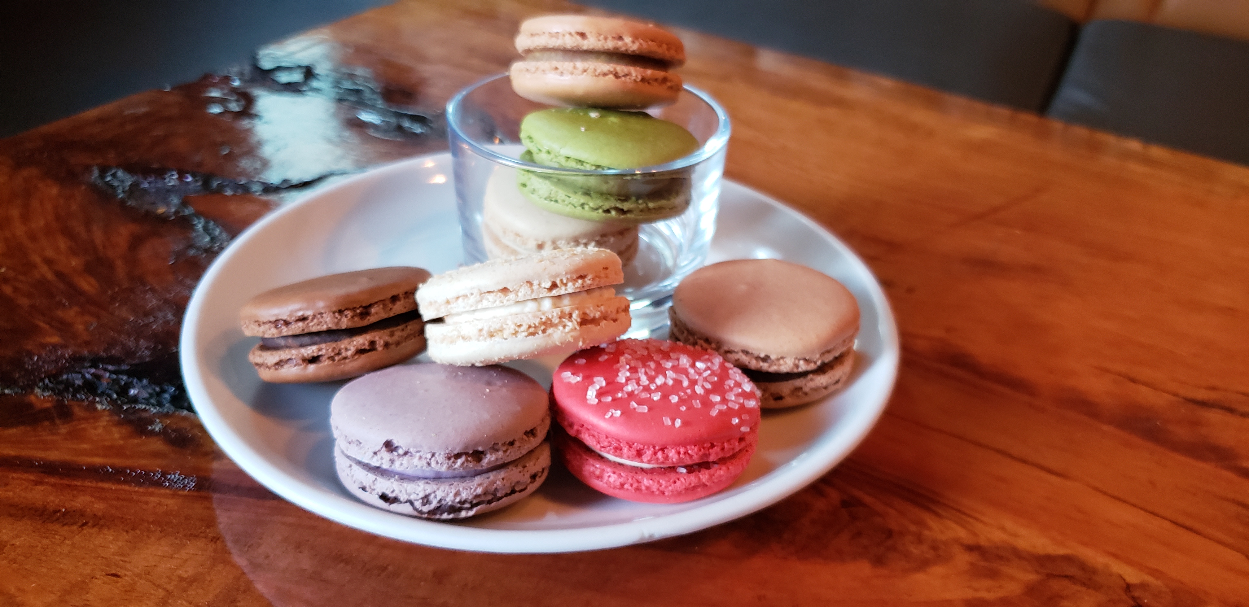 Order Macaroons Assorted Flavors food online from Monarch 9 Café store, Yorba Linda on bringmethat.com