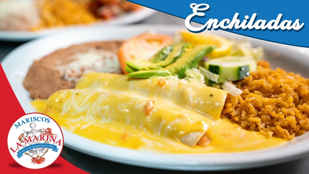 Order Enchiladas Queso food online from Mariscos La Marina store, Irving on bringmethat.com