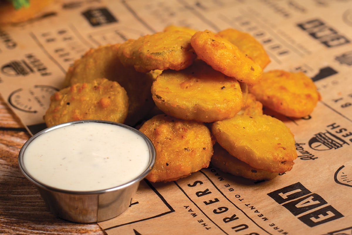 Order Fried Pickles with Ranch food online from Wayback Burgers store, Bryan on bringmethat.com