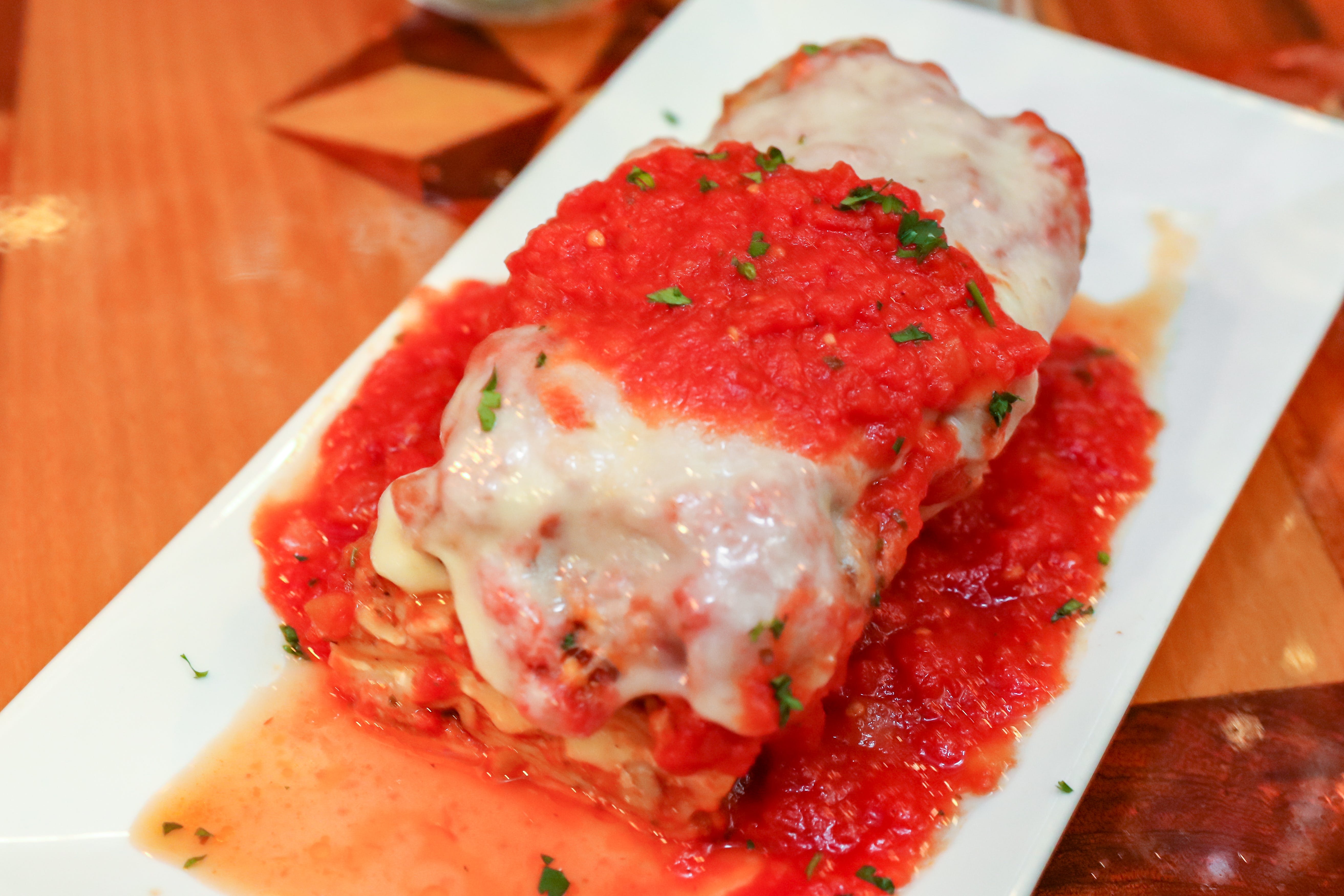 Order House-Made Lasagna - 2 Pieces food online from Mama Mia Ristorante store, Marmora on bringmethat.com