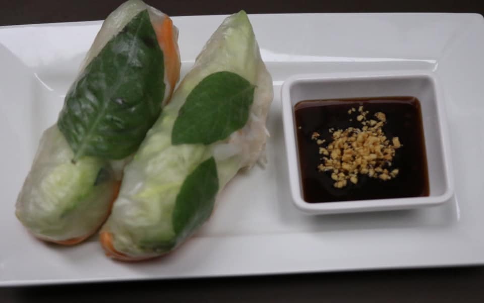 Order 2 Pieces Fresh Summer Rolls food online from Zogam Cafe store, Tulsa on bringmethat.com
