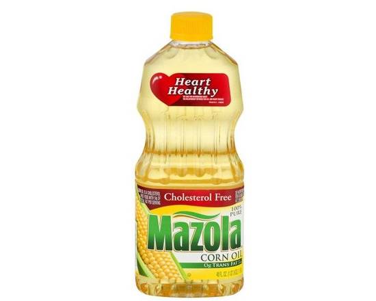 Order Mazola 100% Pure Corn Oil - 40oz( 1.18 ml ) food online from Pit Stop Liquor Mart store, El Monte on bringmethat.com