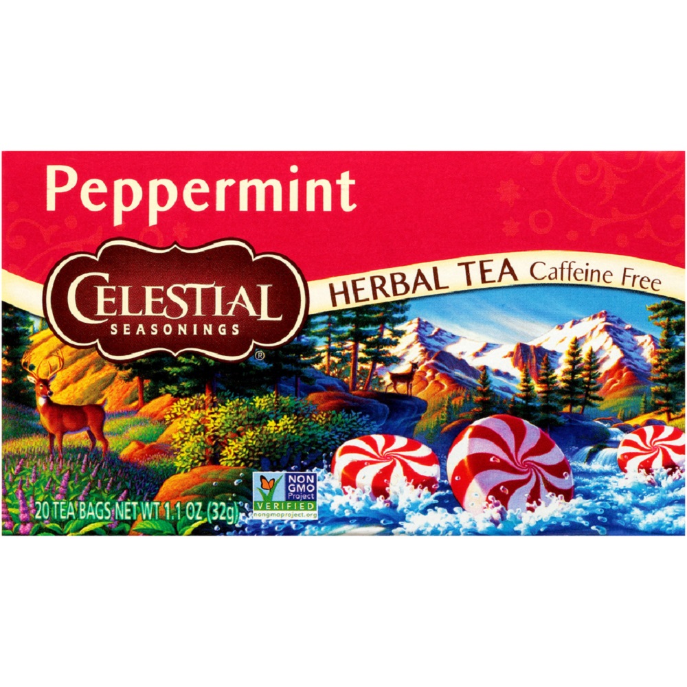 Order Celestial Seasonings Herbal Tea Bags - Peppermint, 20 ct food online from Bartell store, Edmonds on bringmethat.com