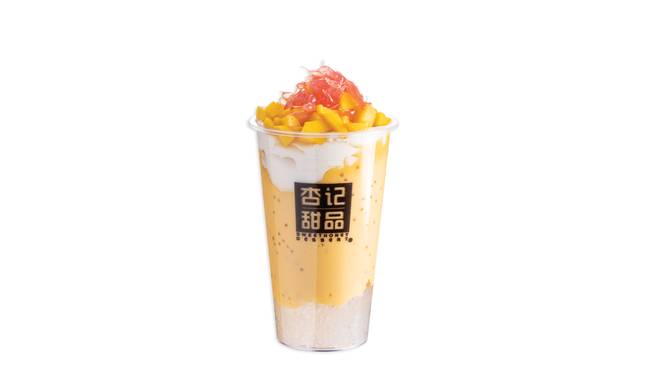 Order K5 - Mango P Sago Tofu Pudding 楊枝甘露豆腐花 food online from Sweethoney Dessert store, Alhambra on bringmethat.com