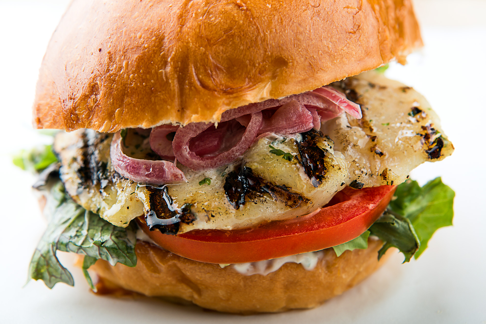 Order Grilled Fish Sandwich food online from Pier 76 Fish Grill store, Riverside on bringmethat.com