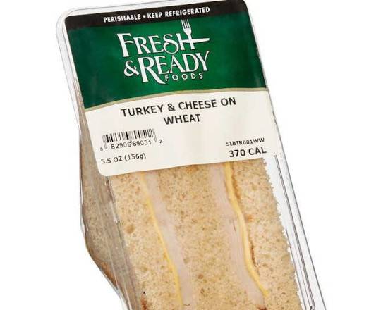 Order Fresh & Ready Turkey & Cheese Sandwich on Multigrain, 8.5 oz food online from Pit Stop Liquor Mart store, El Monte on bringmethat.com