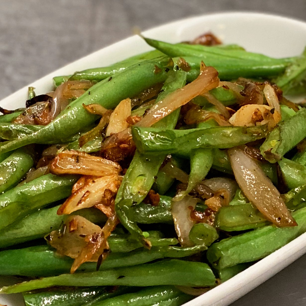 Order Frenched Green Beans food online from Semolina Kitchen & Bar store, Medford on bringmethat.com
