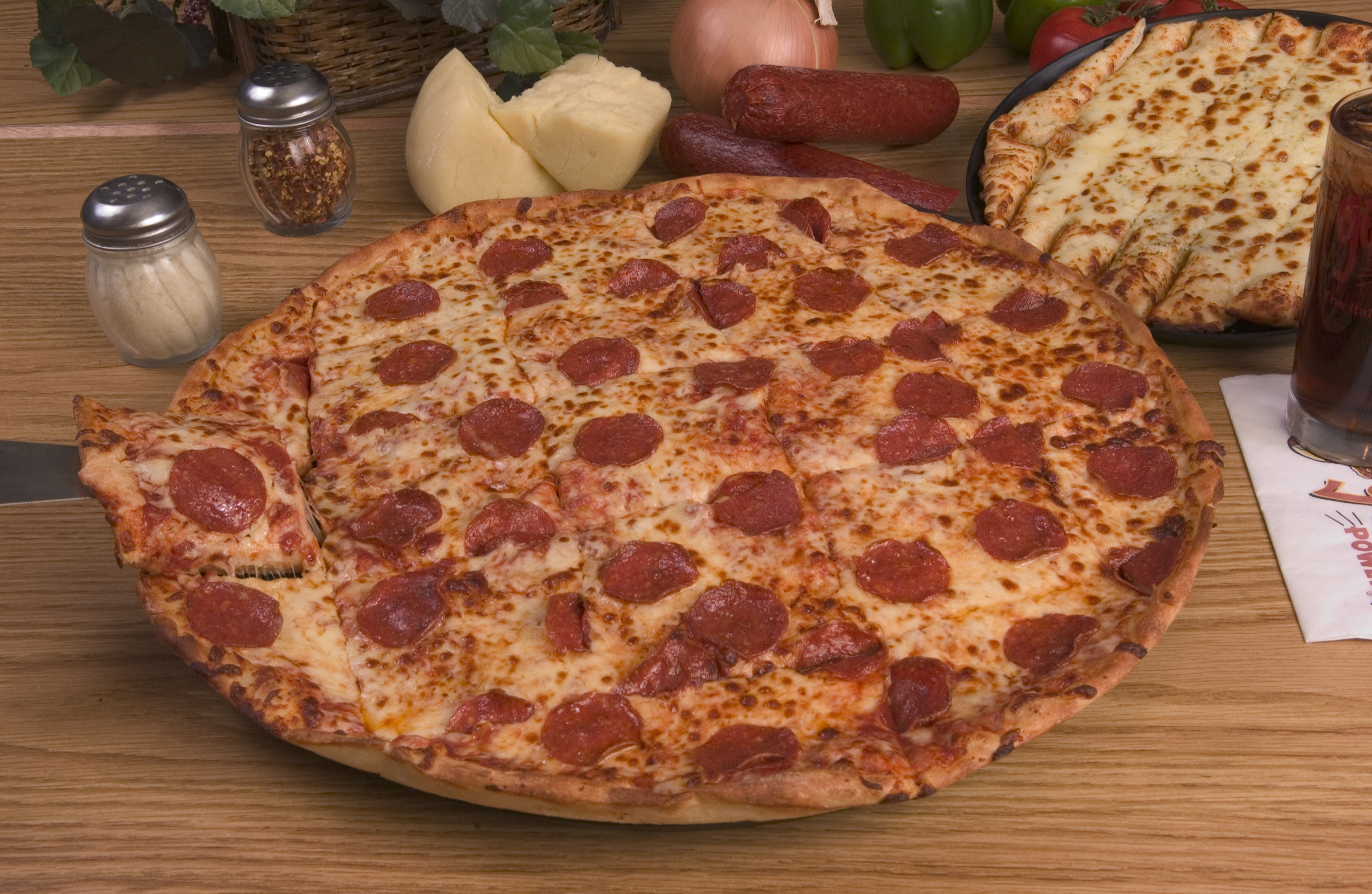 Order Extra Large 19" Pizza with 2 Toppings, plus a 10" Cheese Stix, and 8" Chocolate Cookie food online from Giovanni's Pizza Place store, Charleston on bringmethat.com