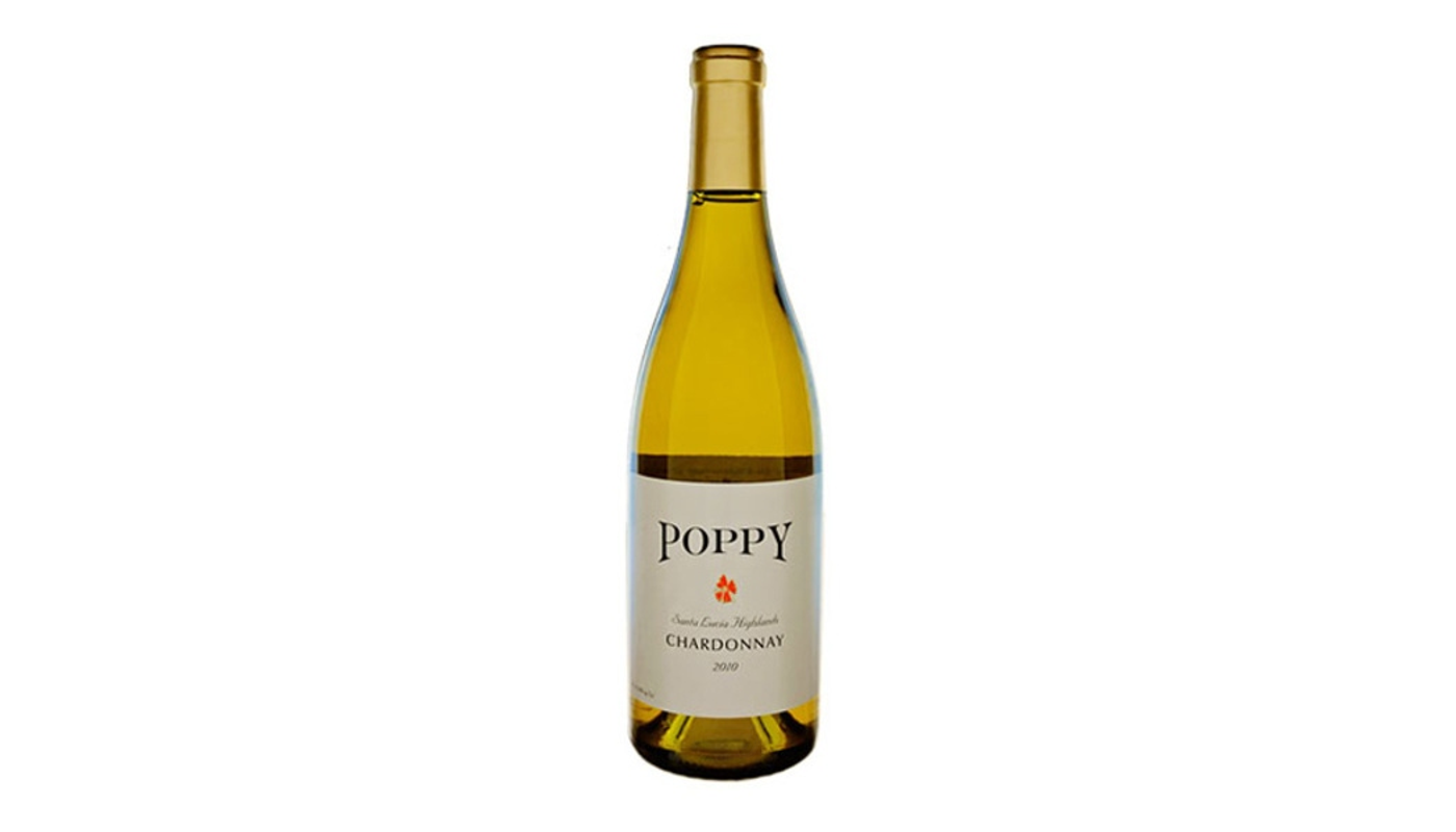Order Poppy Santa Lucia Highlands Chardonnay 750mL food online from P & B Liquor & Fine Wine store, Long Beach on bringmethat.com