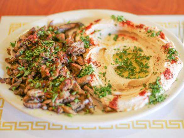 Order Hummus with beef shawarma food online from Old Jerusalem store, San Francisco on bringmethat.com