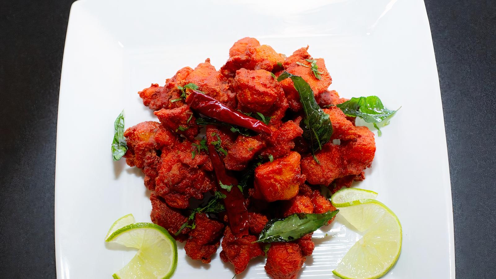 Order Chicken 65 food online from Masala Desi Cafe store, Burlingame on bringmethat.com