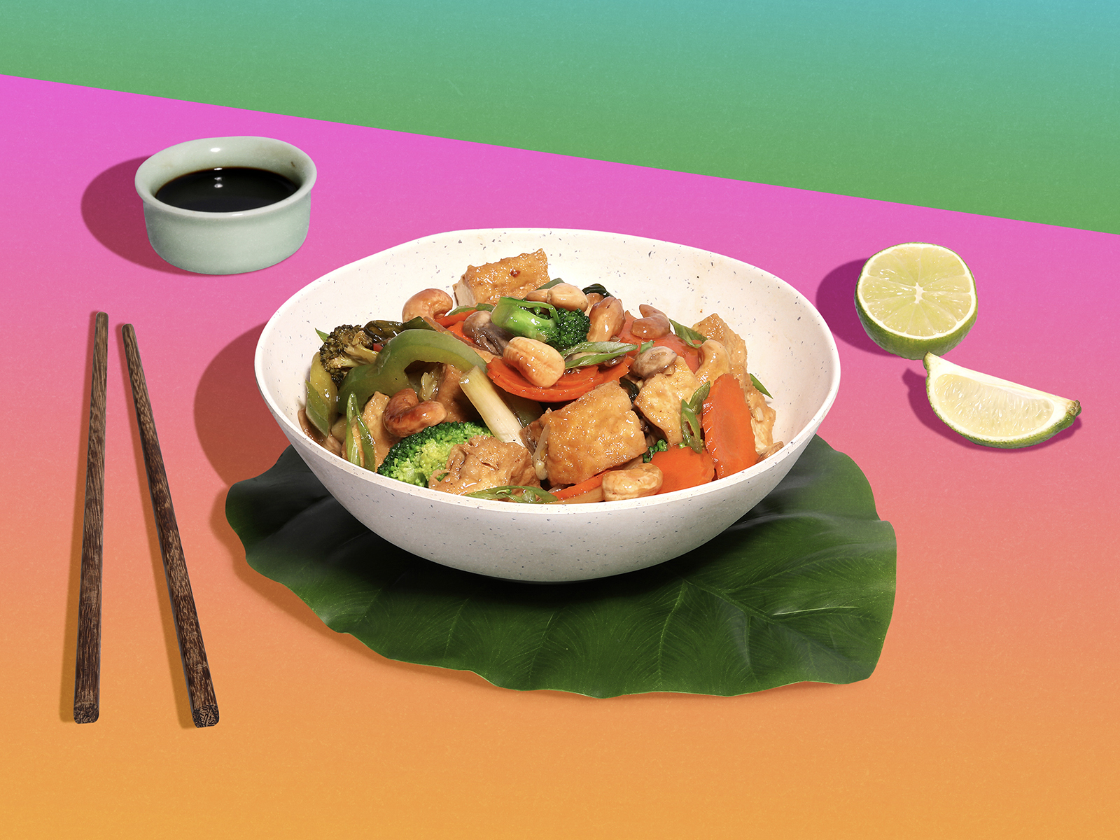 Order Vegan Cashew Nut Stir Fry food online from Nice Rice Vegan Thai store, Woodland Hills on bringmethat.com