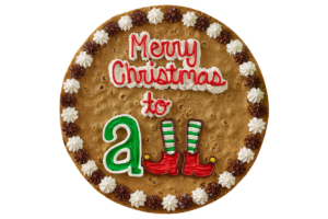 Order Merry Christmas to All Cookie Cake food online from American Deli on Broad St. store, Athens on bringmethat.com
