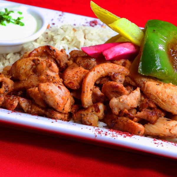 Order Chicken Shawarma Entrée food online from The Olives Branch store, San Juan Capistrano on bringmethat.com