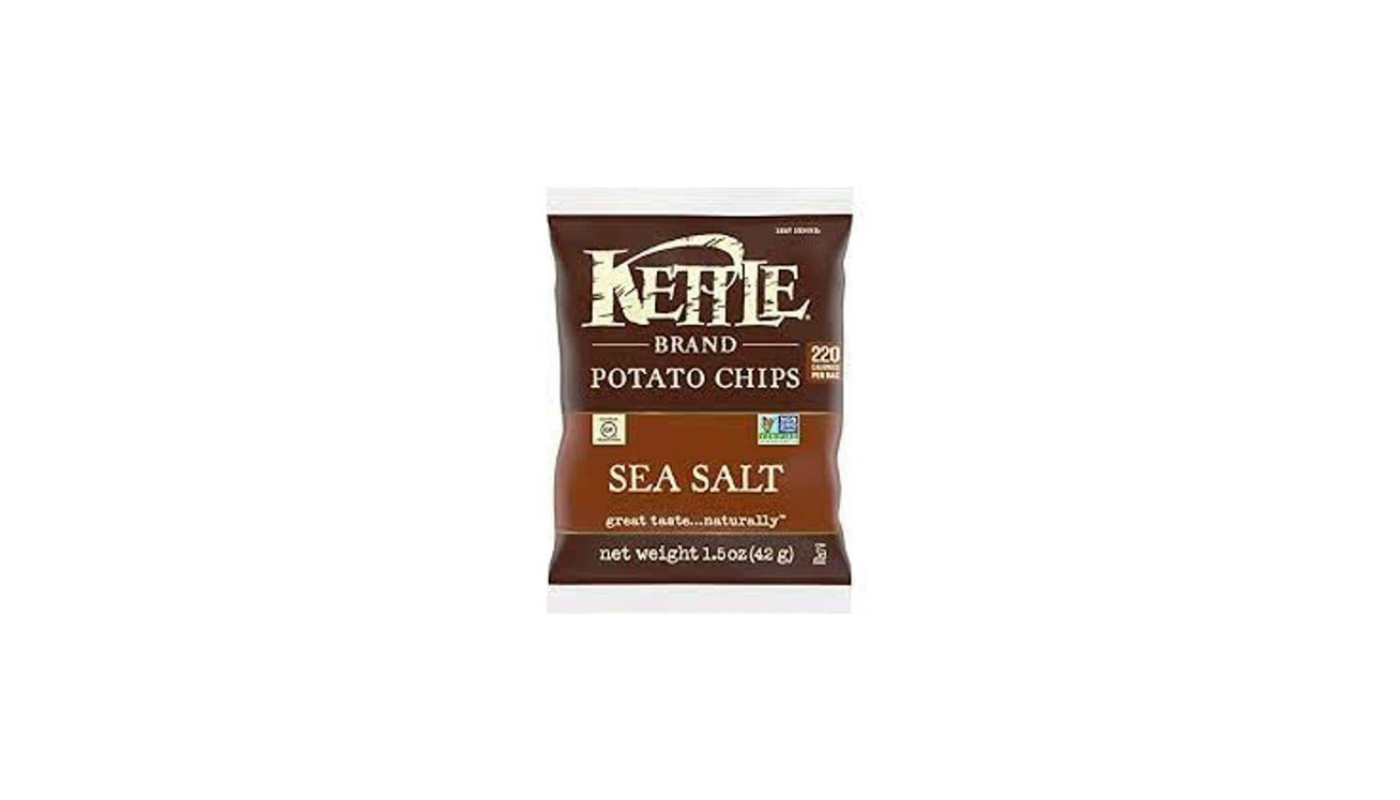 Order Kettle Brand Snacks Sea Salt Chips 1.5 oz. food online from Luv Mart store, Santa Cruz on bringmethat.com