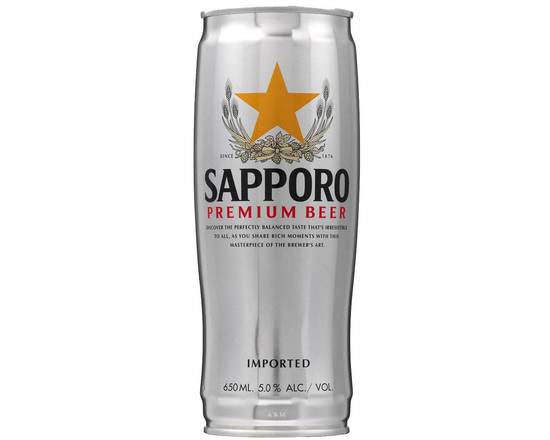 Order Sapporo Premium Beer - 24oz Can food online from Windy City Liquor Market store, El Cajon on bringmethat.com